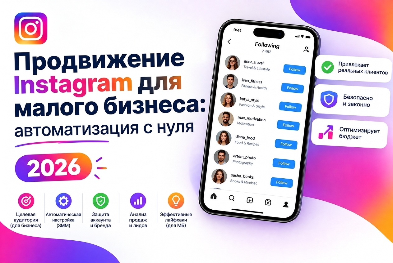 Продвижение Instagram для малого бизнеса: автоматизация с нуля